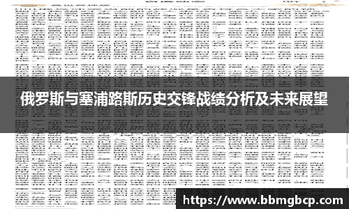 俄罗斯与塞浦路斯历史交锋战绩分析及未来展望